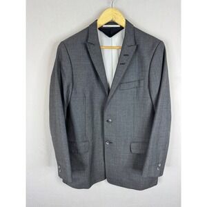Tiger of‎ Sweden Jarvis SU Grey 100% Wool Blazer Sport Coat Mens 38S